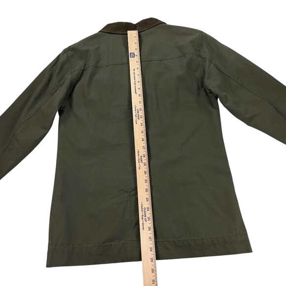 Cabelas Canvas Barn Chore Coat Field Jacket Womens Size M Corduroy Collar Green - Picture 7 of 11